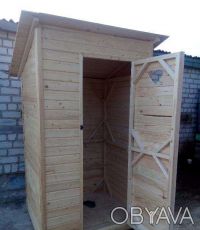 Предлагаем купить туалет для дачи деревянный. Древесина сосна, смерека (карпатск. . фото 2