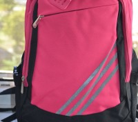 Городской рюкзак адисас розового цвета. Качественный рюкзак для девушки на кажды. . фото 3