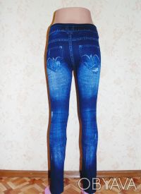 Лосины под джинс со стразами , качество отличное, плотные.

Материал: 80% хлоп. . фото 7