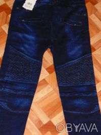 Бесшовные , плотные лосины, имитация джинсов, качество отличное.Цвет темно-синий. . фото 9
