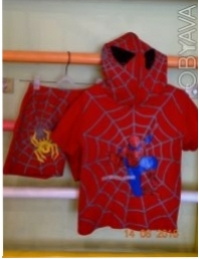Костюм Spiderman, на рос 122-134, капюшон застегивается, на капюшоне отверстия д. . фото 3