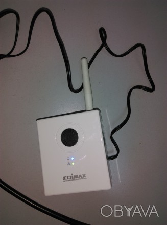 Продам IP-камеру Edimax IC-3115W Wi-Fi состояние рабочее, комплектация без ноги.. . фото 1