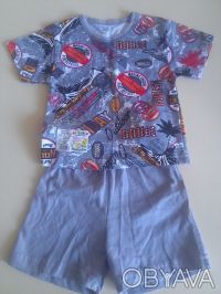 Комплект на мальчика 1,5-2 года, футболка и шортики, от украинского производител. . фото 2
