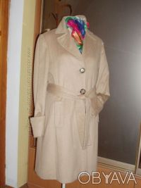 Продам женское однобортное пальто с поясом MNG Suite (Mango) оригинал, размер 46. . фото 4