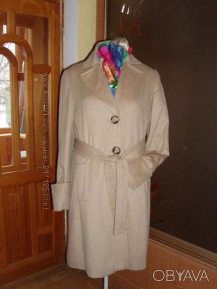 Продам женское однобортное пальто с поясом MNG Suite (Mango) оригинал, размер 46. . фото 1