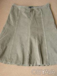 Продается юбка вельветовая H&M . Б/у.Состав 100% хлопок.Цвет светло-серый. Разме. . фото 2