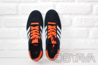 Мужские кроссовки Adidas Gazelle (Dark Blue & Orange)
Кроссовки мужские замшевы. . фото 6