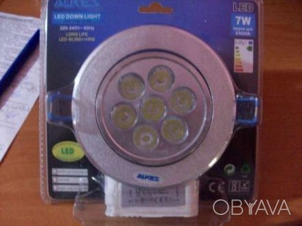 При покупке 10 шт цена - 110 грн

Потолочный светильники LED 7х1 W (A Class) 
. . фото 1