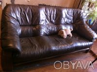 Натуральный кожаный диван 
Для гостиной 
100 % натуральная кожа, каркас из нат. . фото 2