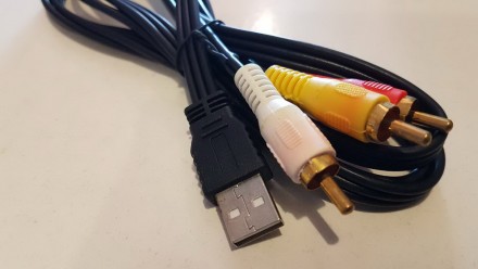 Разъем 1: USB 2.0 
Разъем 2: 3 RCA (штекер)
Длина кабеля: 1,5 м
Назначение: аксе. . фото 4