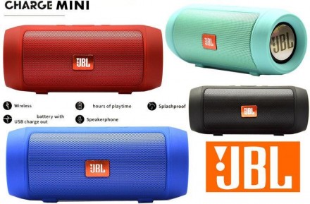 Описание: Музыкальная портативная Колонка Bluetooth JBL Charge mini J006 Bluetoo. . фото 9