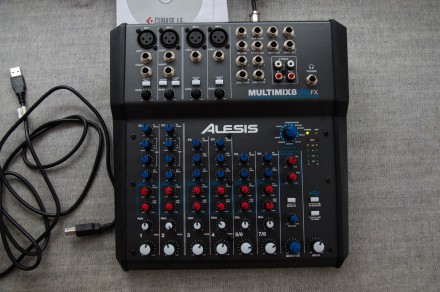 Мікшерний пульт ALESIS MultiMix 8 FX .
 В комплекті мануал, USB кабель, диск з . . фото 4