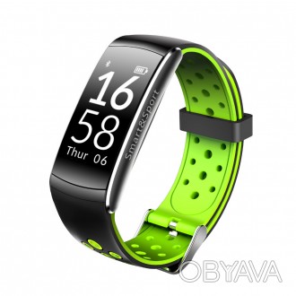 Фитнес-браслет Q8 имеет цветной 0,96 дюймовый LCD-дисплей с сенсорной панелью. Ф. . фото 1