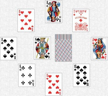Карты игральные Король 54шт/колода. Игра́льные ка́рты — прямоугольные листы из к. . фото 4