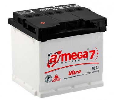 Аккумулятор A-Mega (6 СТ-50-АЗ 480 А "+" слева ) Ultra M7
Емкость : 50. . фото 3