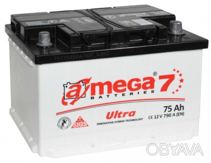 Аккумулятор A-Mega (6 СТ-75-АЗ 790 А "+" справа) Ultra M7
Емкость : 75. . фото 1