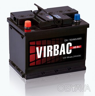Аккумулятор Virbac Classic, Dilen 60 (6СТ-60-Аз 480 А, "+" справа) M3
. . фото 1