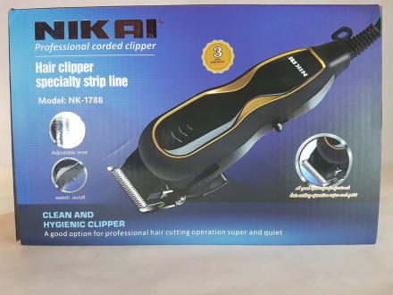 Электрическая машинка для стрижки волос Nikai NK-1788 - это великолепное сочетан. . фото 7