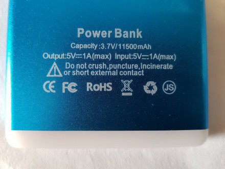 Описание:
Портативное зарядное устройство Power Bank "Y2L" (11500mAh). 
Power Ba. . фото 7