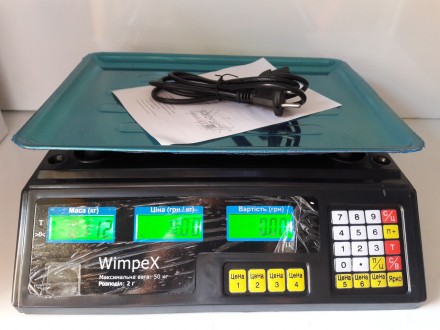Описание
Электронные Весы Wimpex до 50 кг​
Электронные торговые весы применяются. . фото 7