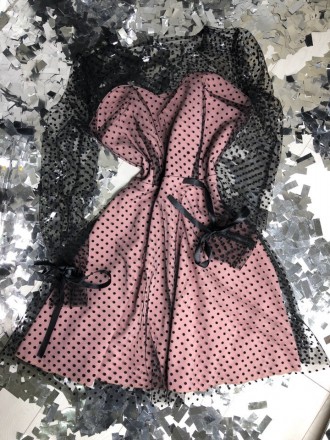 Платье
Модель 6001
Ткань: креп-дайвинг+сетка
Размер: С, М
Цвет: черны ,пудра
Цен. . фото 8