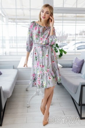 Очень красивое лёгкое весеннее Платье Женское "Патриция" Цена 650 грн Размер 42-. . фото 1