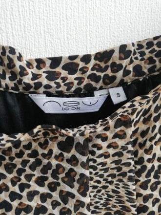 Модная ассиметричная юбка со стилизованным леопардовым принтом - пятнышки в виде. . фото 4