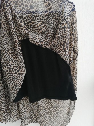 Модная ассиметричная юбка со стилизованным леопардовым принтом - пятнышки в виде. . фото 7
