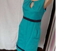 Продам очень красивое голубое летнее платье, с карманами, в идеальном состоянии.. . фото 2