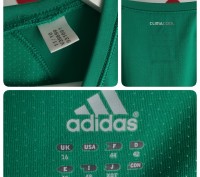 Майка зеленая для спорта от Adidas
Есть дефекты, фото в лс.
ПОГ- 45-52 см. Дли. . фото 5