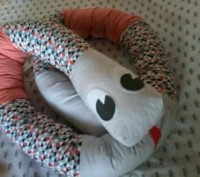 Подушка-ограничитель для ребенка, удав Гоша, одновременно станет игрушкой для ва. . фото 4