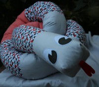Подушка-ограничитель для ребенка, удав Гоша, одновременно станет игрушкой для ва. . фото 7