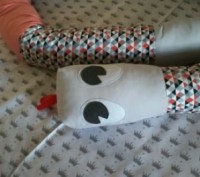 Подушка-ограничитель для ребенка, удав Гоша, одновременно станет игрушкой для ва. . фото 5