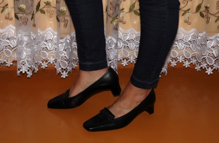 туфли Gabor, Португалия
цвет черный
 натуральная кожа сверху и внутри
размер . . фото 2