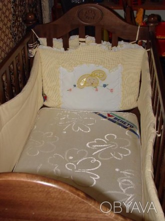 Продам детскую кроватку торговой марки Верес. Цвет – орех. Размер 120*60 см. Фун. . фото 1