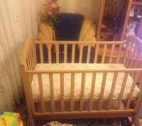 Продам новую детскую кроватку Верес Соня ЛД-9 дерево- цвет-БУК Внутренний размер. . фото 6