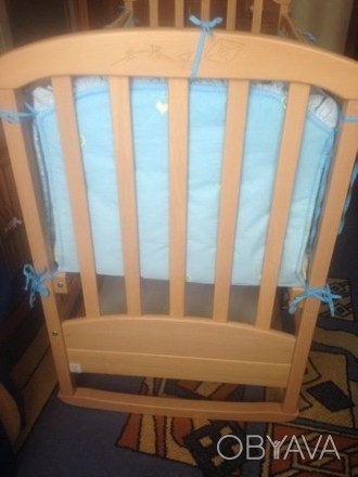 Продам новую детскую кроватку Верес Соня ЛД-9 дерево- цвет-БУК Внутренний размер. . фото 1