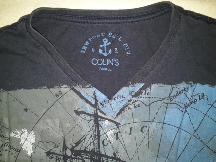 Мужская футболка Colin`s б/у, целая, без пятен 
сделано в Бангладеше
размер S,. . фото 2