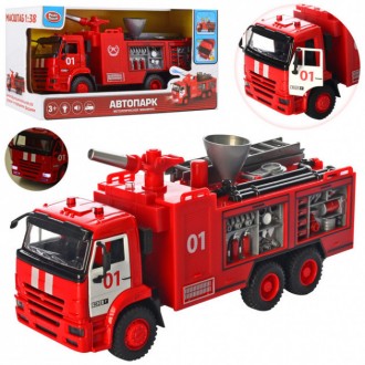 Масштабированная модель настоящей пожарной машины 9624 F от торговой марки Play . . фото 4