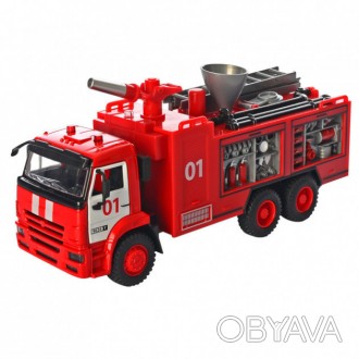 Масштабированная модель настоящей пожарной машины 9624 F от торговой марки Play . . фото 1