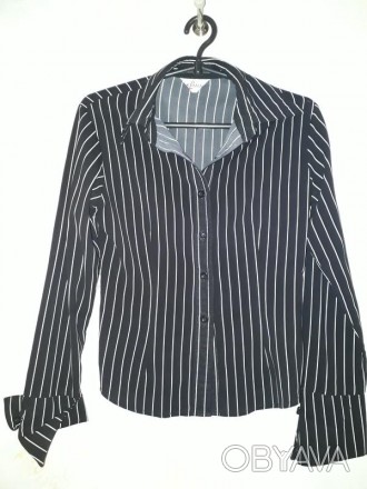 Классическая блуза в полоску Climan collection.
На ОГ 82 чуток маловата, размер. . фото 1