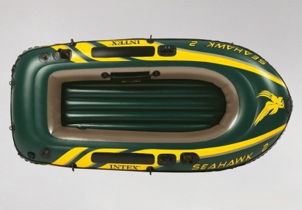 Характеристика:	Производитель: Intex.	Тип: лодка.	Цвет: зелёный.	Серия: Seahawk.. . фото 4