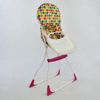 Компактный стульчик для кормления с широким, устойчивым основанием. Имеет удобно. . фото 3
