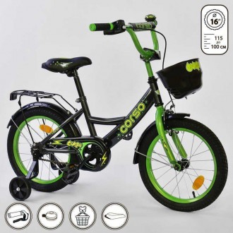 Описание:	Детский двухколесный велосипед Corso 16” предназначен для юных велосип. . фото 3