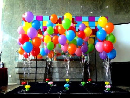 Предлагаем воздушные шары с гелием на свадьбу, день рождения, юбилей, детский пр. . фото 2