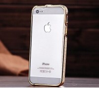 Стильный металлический бампер со стразами камнями для iPhone 4 4s 5 5s SE в стил. . фото 10