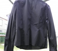 Удобная чёрная рубашка популярного украинского бренда Jhiva в деловом стиле, сво. . фото 3