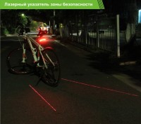 Яркий светодиодный задний велофонарь обезопасит Ваше перемещение по темным улица. . фото 4