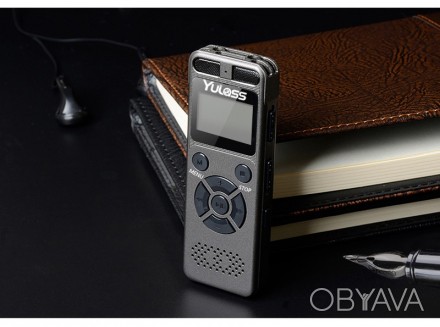 Цифровой профессиональный аудио диктофон Yulass  GV30, имеет 8 ГБ встроенной пам. . фото 1