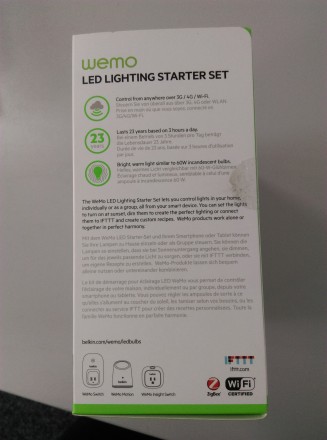 Wi-Fi LED Лампочки Belkin WeMo 60W 3000k (F5Z0489vf)
В наличии 5шт.

Подробне. . фото 5